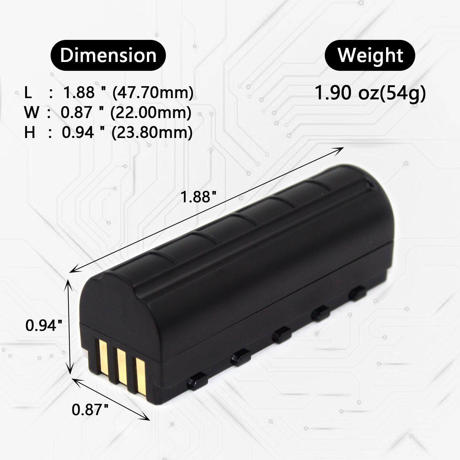Amazon.com: hflexgrad (2-Pack) 3.7V 2600mAh Li-ion Battery
